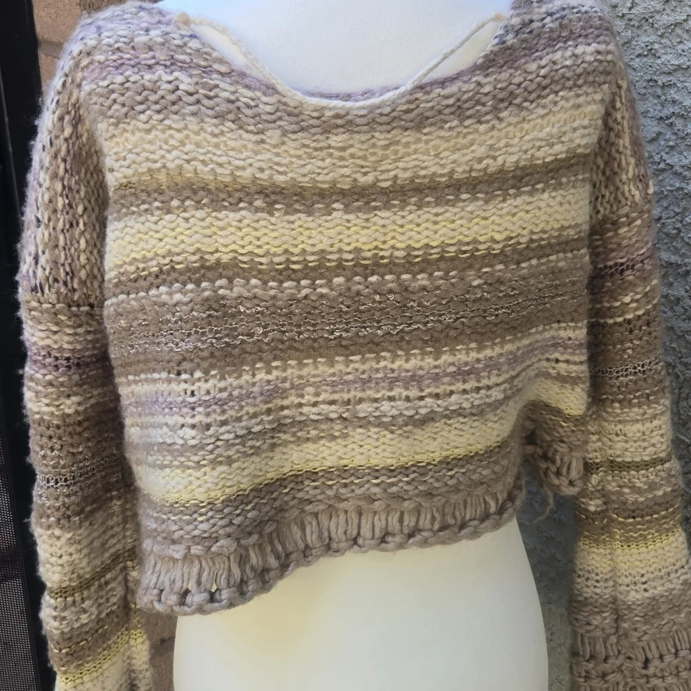 Free People Wool Blend Knit Sweater